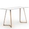 Boston Double Poseur Table - White