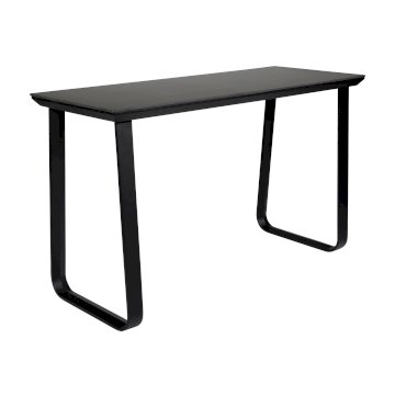 Utah Double Poseur Table - Black Base Black Top Utah Double Poseur Table - Black Base Black Top